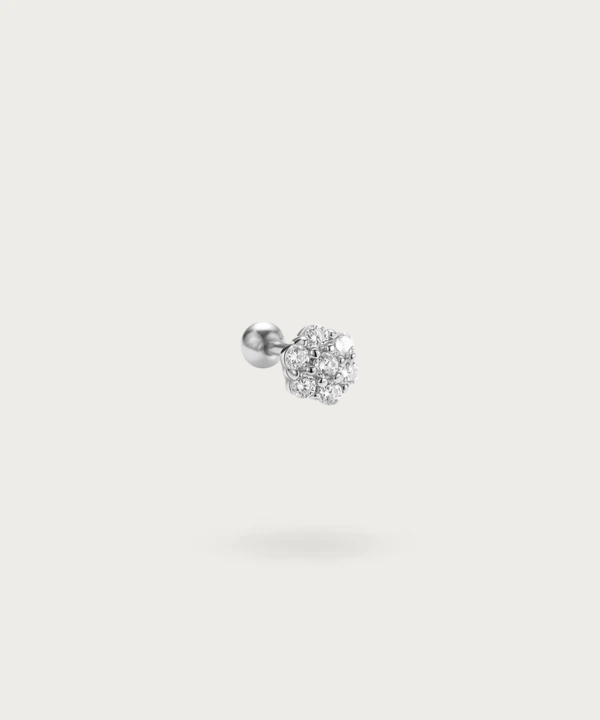 Yasmin Piercing for the Earlobe, Ideal for the Earlobe, Flat, Helix, and Tragus