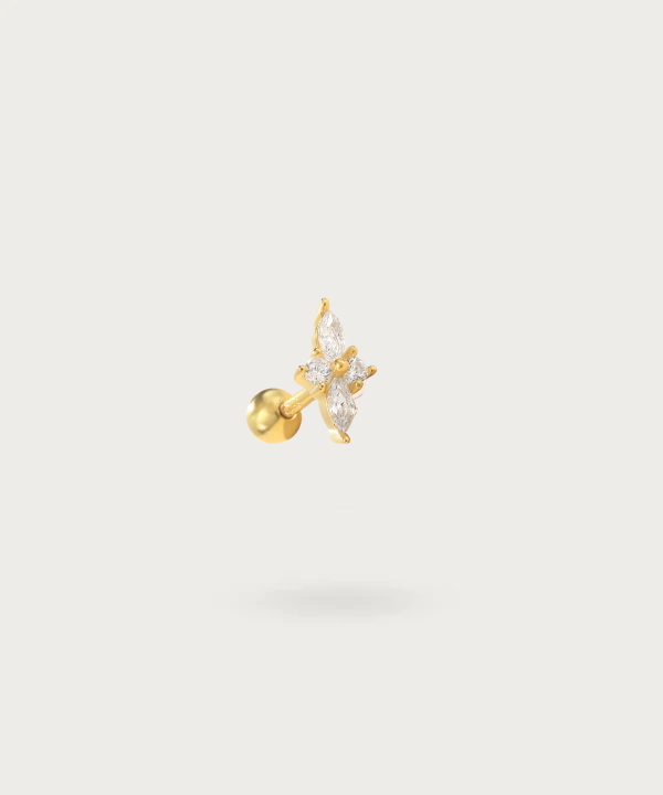 gold plated Stud ear piercing