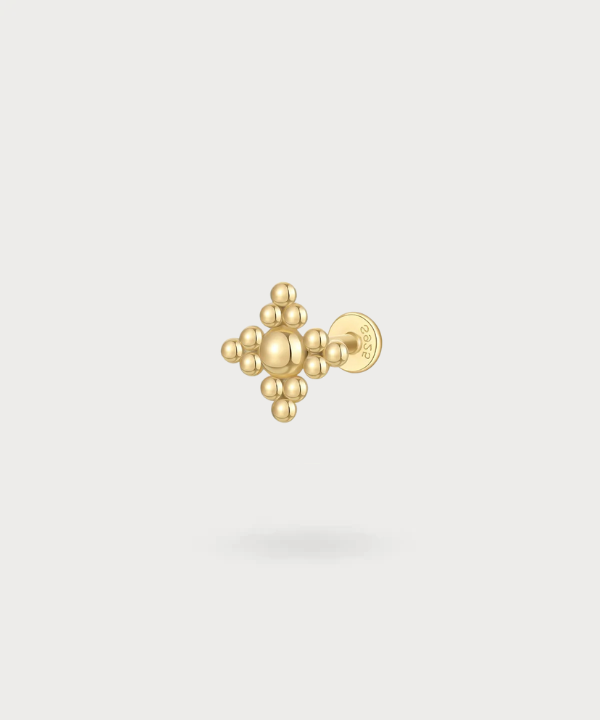 Xana Helix Piercing, orbital sphere design for contemporary elegance