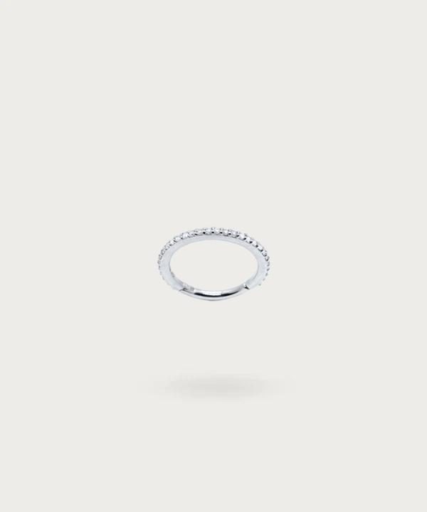 Earlobe Hoop Piercing in 925 silver