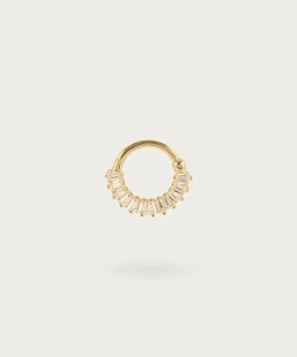 "Ear Hoop Piercing front view"