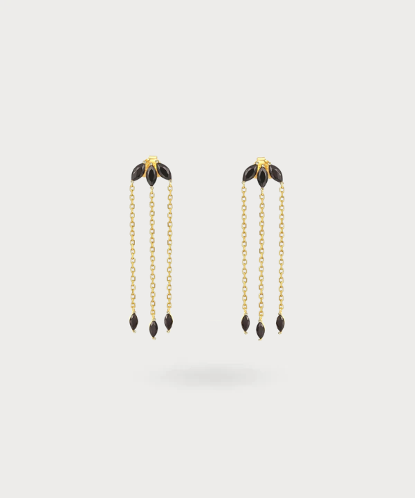 Victoria earrings in onyx, perfect for any occasion