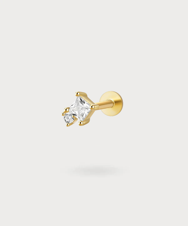 Flat Gisela Piercing, brilliance and delicacy for everyday wear