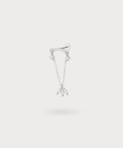 Miren, airy sophistication for your earlobe with delicate chains