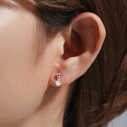 Arina: the essence of elegance in a lobe piercing