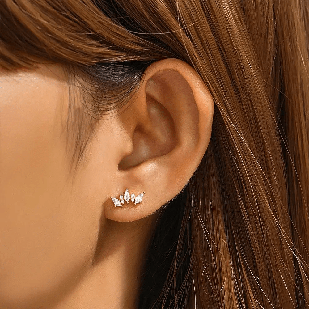 Geometric sophistication with the Gemma lobe piercing