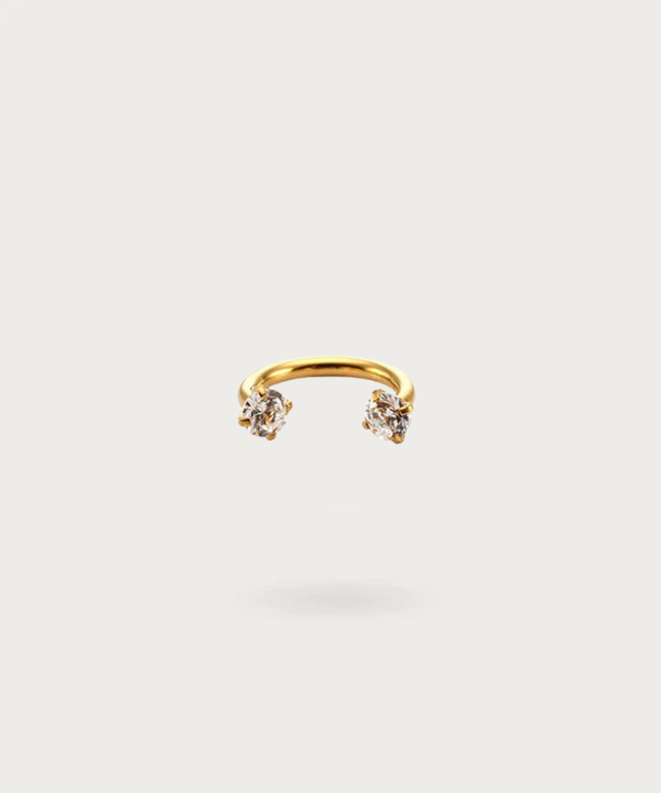 Yakira Horseshoe-shaped Tragus Piercing, Bright and Glamorous