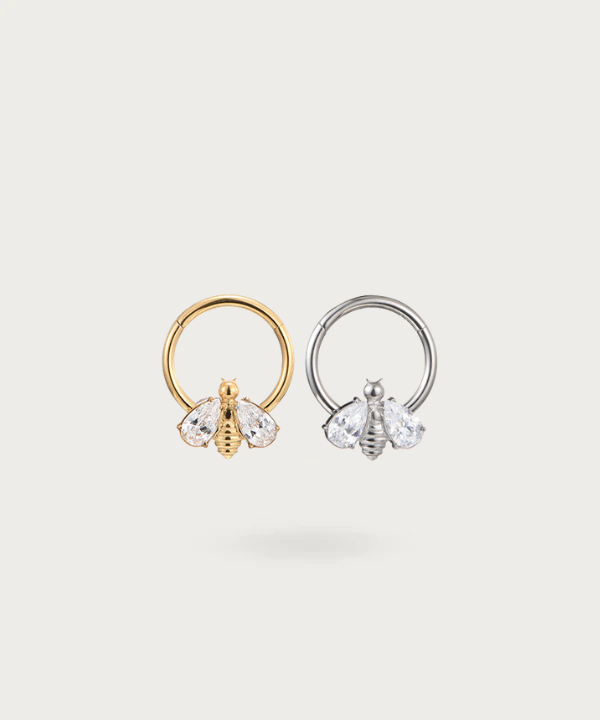 "Bee Hoop Snug Piercing, an essential piece for your jewelry collection."