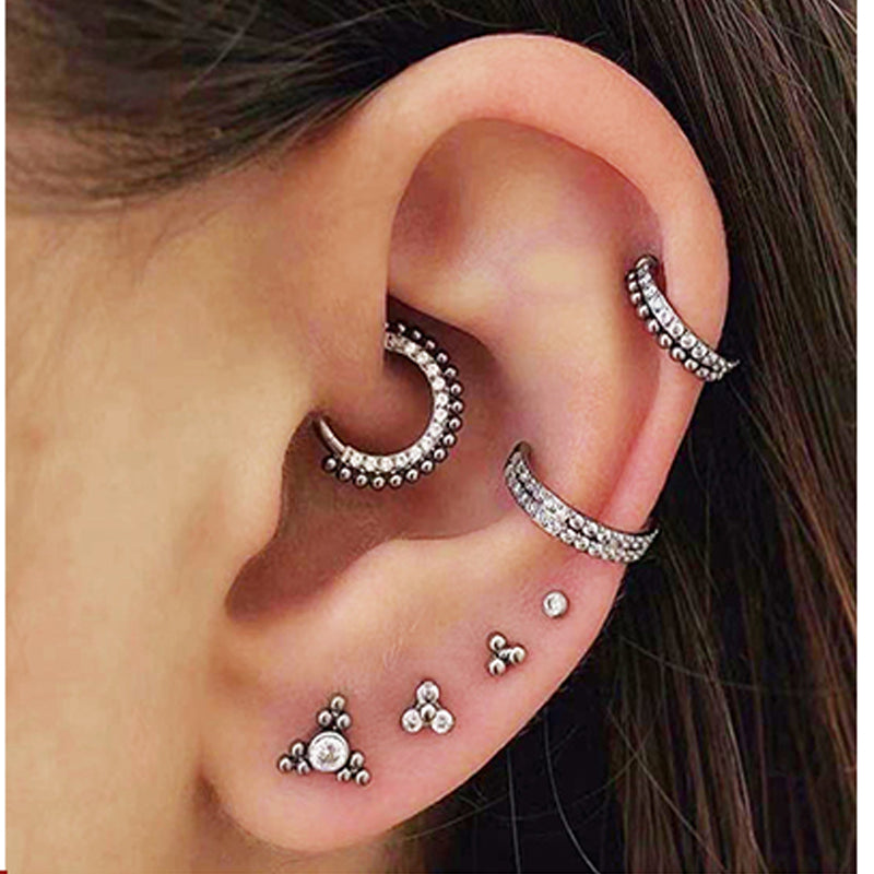 "Daith Hoop Piercing woman"